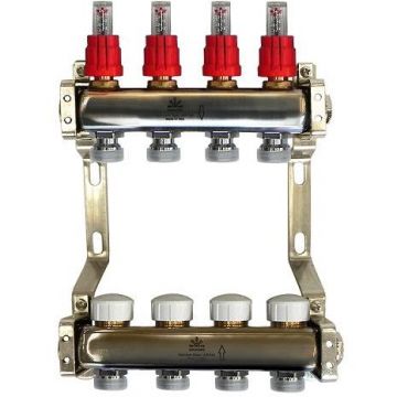 Коллекторный блок Gekon (Гекон), 1х3/4 дюйм, отводов 4 (GK 74104)