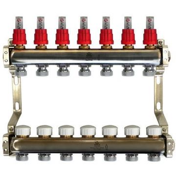 Коллекторный блок Gekon (Гекон), 1х3/4 дюйм, отводов 7 (GK 74107)