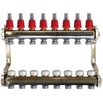 Коллекторный блок Gekon (Гекон), 1х3/4 дюйм, отводов 8 (GK 74108)