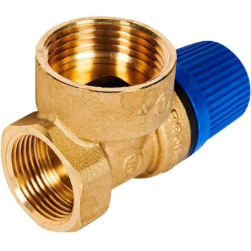 Предохранительный клапан Rommer (Роммер) для систем водоснабжения 10 бар 3/4 дюйма x 1 дюйма (RVS-0003-010020)