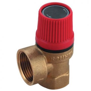 Предохранительный клапан Rommer (Роммер) для отопления 3 бар 3/4 дюйма x 1 дюйма (RVS-0001-003020)