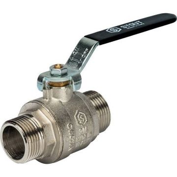 Кран шаровой полнопроходной Stout (Стаут) НР/НР, ручка рычаг 3/4 дюйма (SVB-0005-000020)