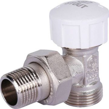 Клапан термостатический Stout (Стаут) угловой 1/2″ х 3/4″ ЕК (SVT-0002-100015)