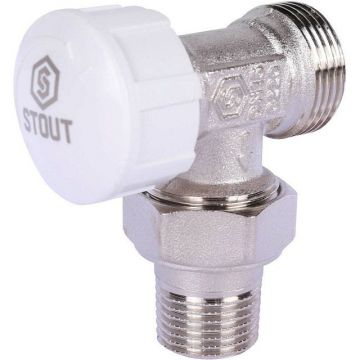 Клапан термостатический Stout (Стаут) угловой 1/2″ х 3/4″ ЕК (SVT-0002-100015)