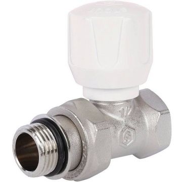 Клапан ручной терморегулирующий Stout (Стаут) прямой 1/2″ с дополнительным уплотнением (SVR-2122-100015)