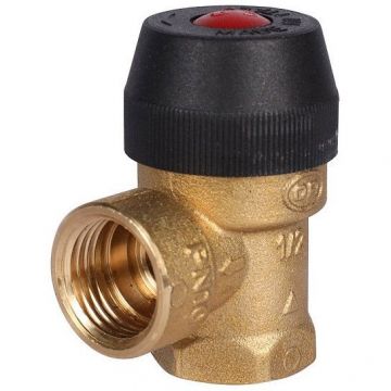 Клапан предохранительный Stout (Стаут) для отопления 6 бар 1/2 дюйма х 1/2 дюйма (487.160) (SVS-0010-016015)