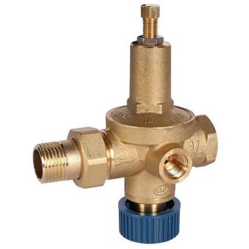 Автоматический подпиточный клапан Stout (Стаут) 1/2 дюйма ВН/НР с выходом под манометр 0525.115 (SVS-0050-525115)