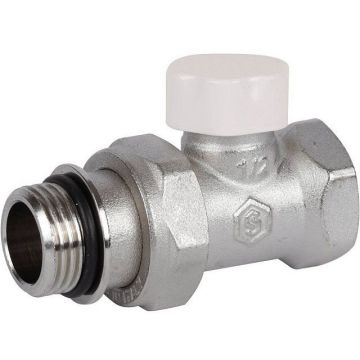 Клапан запорно-балансировочный Stout (Стаут) прямой 1/2 дюйма (с дополнительным уплотнением) (SVL-1176-100015)