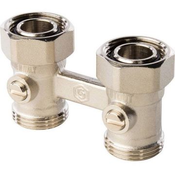 Узел нижнего подключения радиатора Stout (Стаут) для двухтрубной системы, прямой 3/4 (SVH-0002-000020)