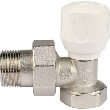 Клапан ручной терморегулирующий Stout (Стаут) угловой 3/4″ (SVR-2102-000020)