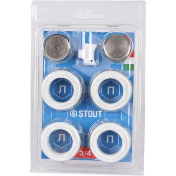 Комплект из 4-х прокладок Stout (Стаут) O-Ring 1 дюйма для универсального монтажного комплекта для радиатора (SPACE, OSCAR) (SKU-0111-130401)