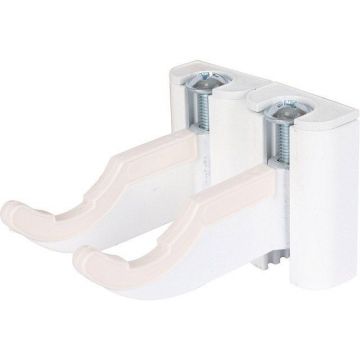 Комплект настенных регулируемых кронштейнов Stout (Стаут) для радиаторов RAL 9016 2 шт. (SKU-0320-000080)