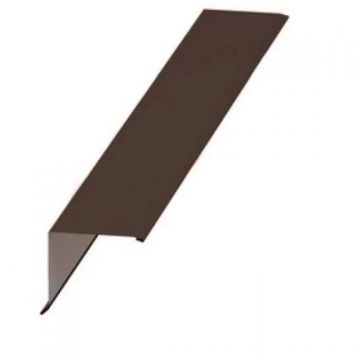 Планка торцевая МеталлПрофиль (Metallprofil) 110х125х2000 мм (ПЭ-01-8017-0.5) Шоколад