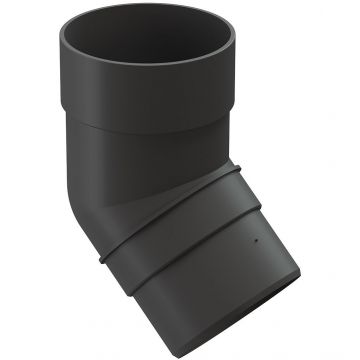 Колено 45° Docke (Деке) ПВХ Premium Графит