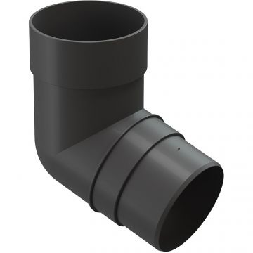 Колено 72° Docke (Деке) ПВХ Premium Графит