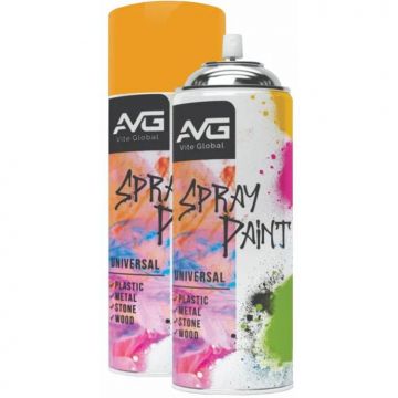 Краска аэрозольная AVG (АВГ) универсальная светло-желтый RAL1018 № 41 240 г