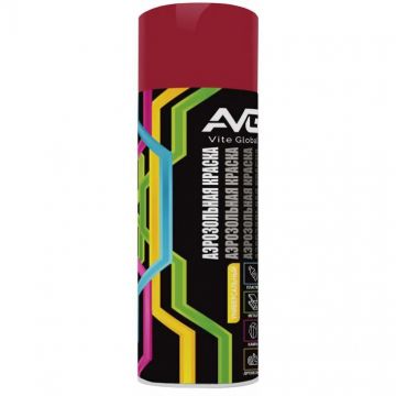 Краска аэрозольная AVG (АВГ) RAL3003 рубиново-красный 380 г