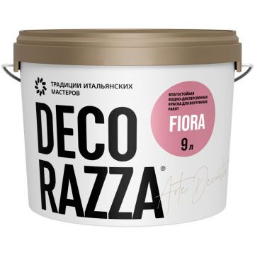 Краска интерьерная Decorazza (Декоразза) Fiora база А 9 л (DFA-126/090)