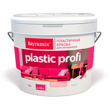 Краска акриловая Bayramix (Байрамикс) Plastik Profi База С 9 л