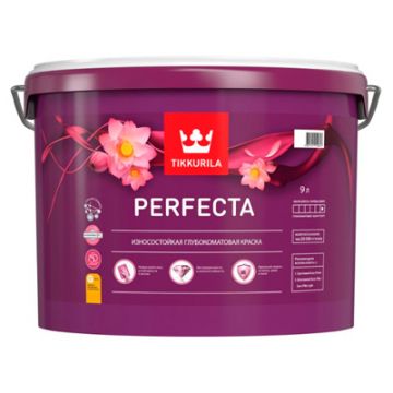 Краска интерьерная Tikkurila/Tikkivala (Тиккурила/Тиккивала) Perfecta A глубокоматовая 9 л