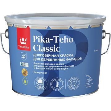 Краска акрилатная Tikkurila/Tikkivala (Тиккурила/Тиккивала) Pika Teho Classic для деревянных фасадов матовая база C 9 л