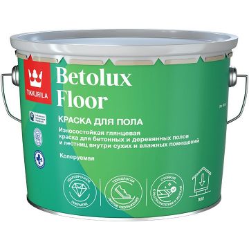 Краска интерьерная Tikkurila/Tikkivala (Тиккурила/Тиккивала) Betolux floor для пола алкидно-уретановая глянцевая база A 9 л