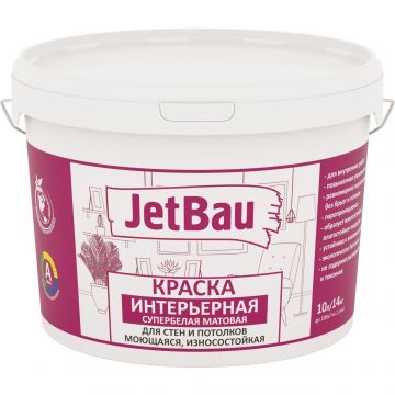 Краска акриловая Jetbau (Джетбау) Интерьерная 14 кг
