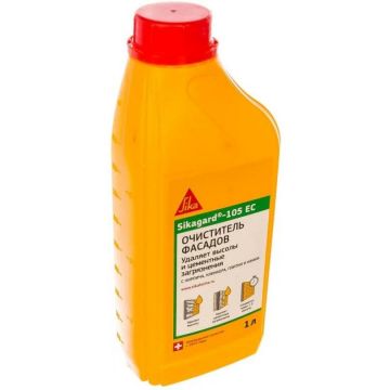 Очиститель фасадов Sika Sikagard 105 EC для удаления высолов, солевых отложений и остатков растворов 1 л