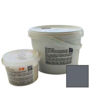 Декоративное финишное покрытие C3 (S3) двухкомпонентное Темно-серый 2.5 кг