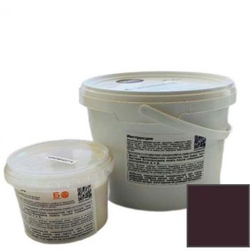 Декоративное финишное покрытие C3 (S3) двухкомпонентное Красно-коричневый 1 кг