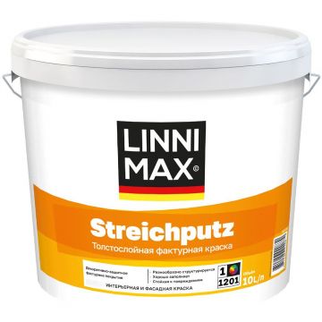 Штукатурка декоративная фактурная Linnimax (Линнимакс) Streichputz / Штрайхпутц База 1 16 кг