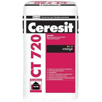 Штукатурка Ceresit CT 720 Visage Дерево 25 кг