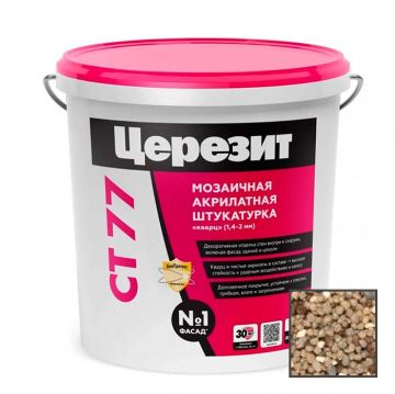 Штукатурка декоративная акриловая Ceresit (Церезит) CT 77 мозаичная Sierra 2 25 кг