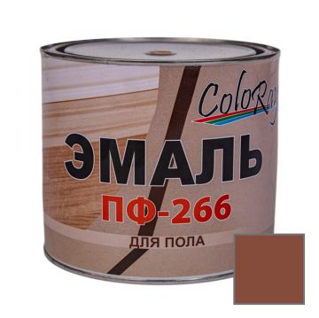 Эмаль ColoRay (Колорей) ПФ-266 для пола желто-коричневая 0,9 кг
