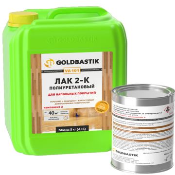 Лак водно-дисперсионный двухкомпонентный Goldbastik (Голдбастик) VA 101 глянцевый 5 кг