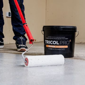 Грунтовка универсальная эпоксидная TRI (Три) Tricol (Трикол) Pro Primer AE New двухкомпонентная для глубокой пропитки и укрепления оснований компонент А+В (4+1) 5 кг