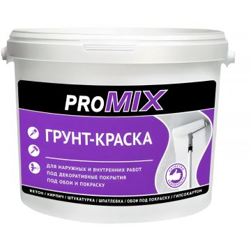 Грунт-краска фасадная Promix (Промикс) белая 14 кг