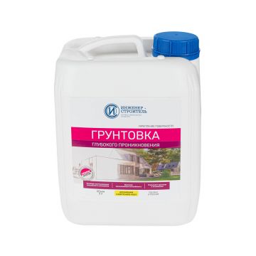 Грунтовка глубокого проникновения Инженер-Строитель, 5 л, 88903395