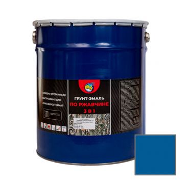 Грунт-эмаль по ржавчине Мастер-класс (Master Class) 3 в 1 синий 0,9 кг