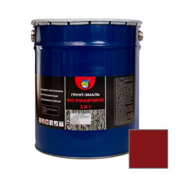 Грунт-эмаль по ржавчине Мастер-класс (Master Class) 3 в 1 красно-коричневый 0,9 кг