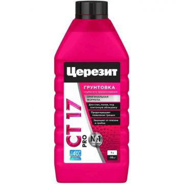 Грунтовка Ceresit (Церезит) CT 17 Pro универсальная глубокого проникновения 1 л