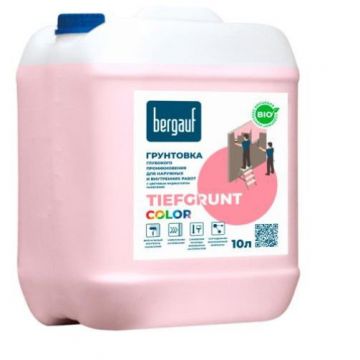 Грунтовка Bergauf (Бергауф) Tiefgrunt Color глубокого проникновения 10 л