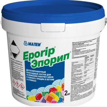 Двухкомпонентный эпоксидный состав Mapei (Мапей) Eporip для склеивания рабочих швов комплект (А+Б) 2 кг