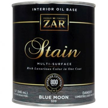 Масло льняное тонирующее Zar Interior Oil Base Stain Голубая луна (Blue Moon) 0,946 л (50912)