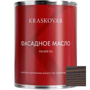 Масло для фасада Kraskovar (Красковар) Deco Oil Fasade Антрацит 0,75 л, 1900002222