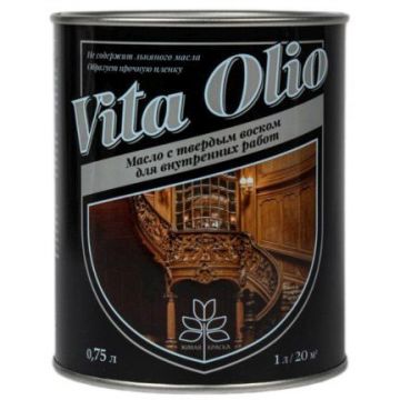 Масло с твердым воском интерьерное Vita Olio (Вита Олио) Прозрачный 0,75 л