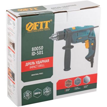 Дрель ударная Fit (Фит) ID-501 500 Вт (80050)