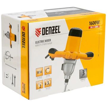 Миксер строительный Denzel (Дензель) EM-1-1600 1600 Вт (27904)