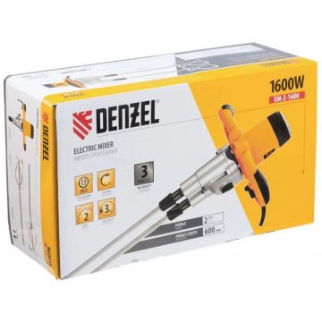 Миксер строительный Denzel (Дензель) EM-2-1600, 1600 Вт (27911)