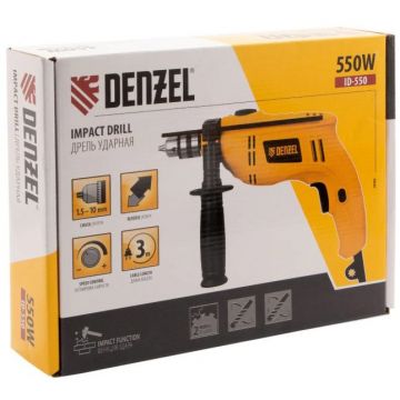 Дрель ударная Denzel (Дензель) ID-550 550 Вт (26302)